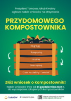 Plakat naboru wniosków na użyczenie kompostownika